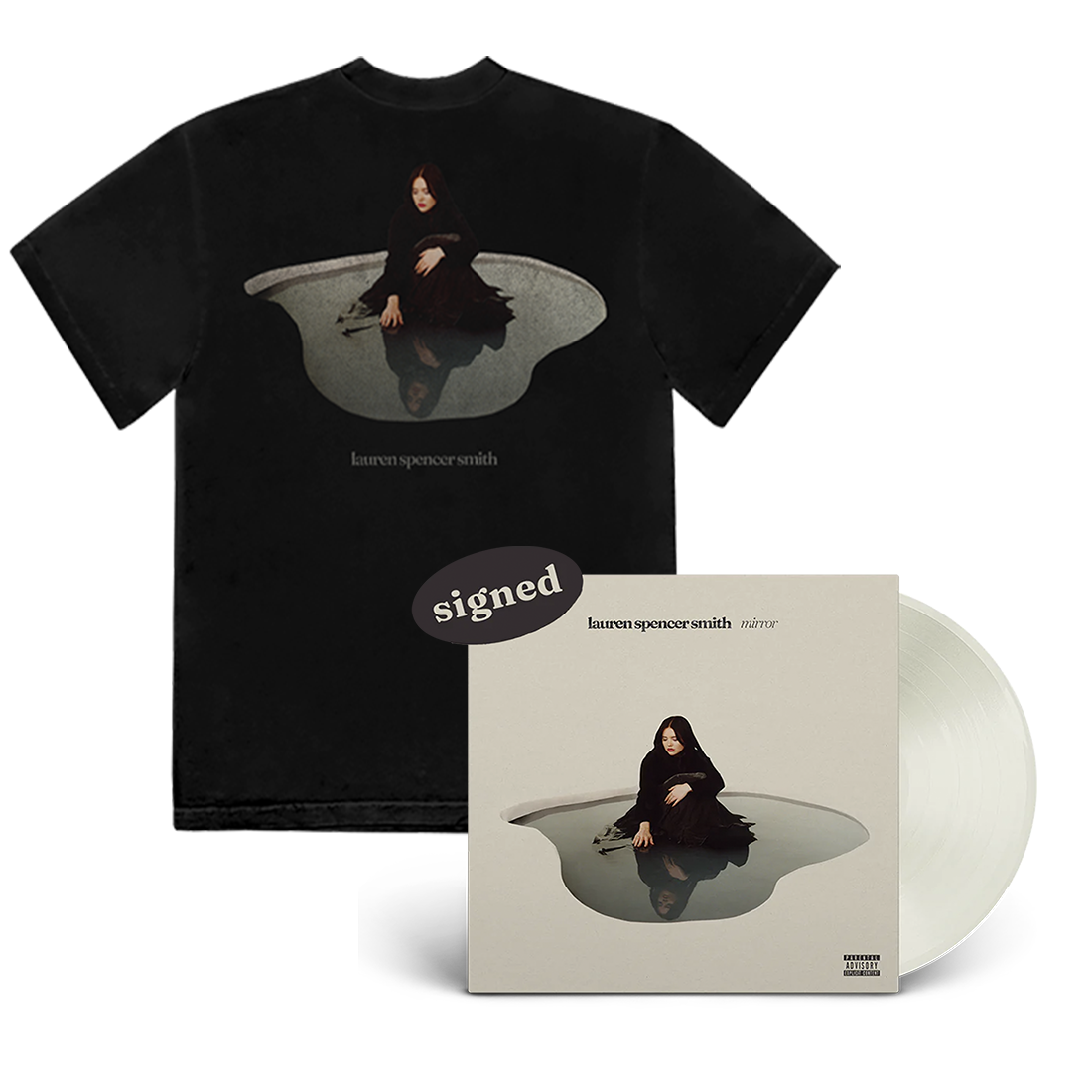 Mirror: Vinyl, Tee & Signed Art Card Bundle